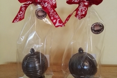 Boules de Noel en chocolat